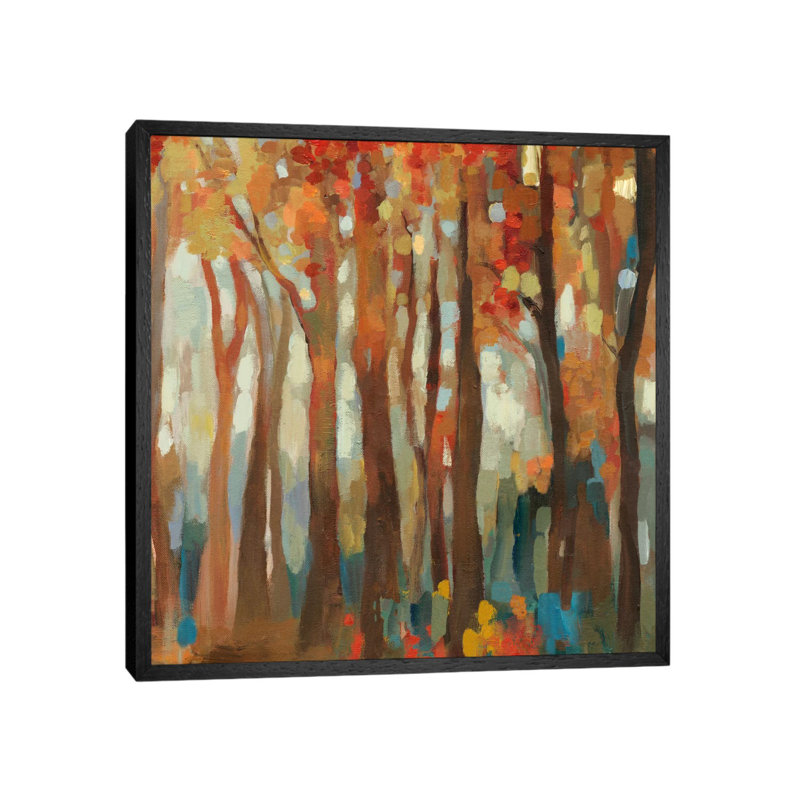 Marble Forest III by Allison Pearce - Painting on Canvas, 93.98 cm H x 93.98 cm W, Black Framed Canvas
