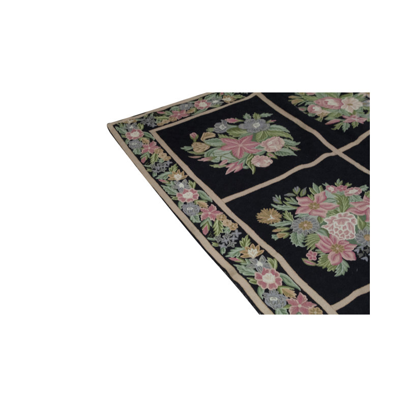 Wool Floral Area Rug