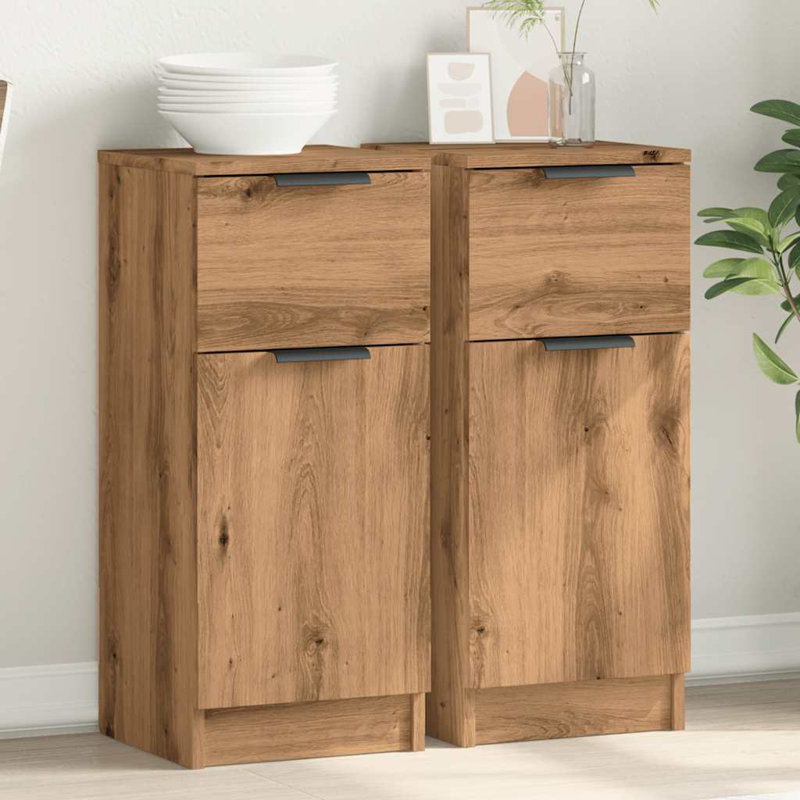 Steffanie Square Accent Cabinet, Artisan Oak