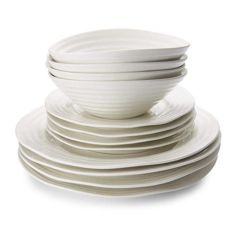 Sophie Conran, White - 12 Piece Dinnerware Set, Service for 4