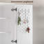 Armoire de cuisine avec 12 tablettes de rangement, armoire de rangement à panneau perforé H 71,3 po, support à 3 niveaux et 4 tablettes réglables-1682056852