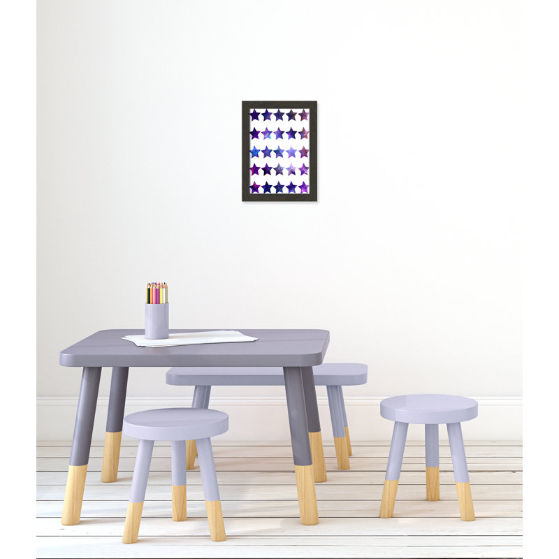 Décoration murale pour enfants rockin, H 16 po x l 12 po x P 0,63 po, Cadre noir