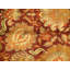 Wool Oriental Area Rug in Gold/Red