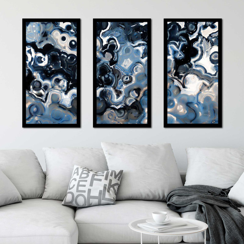 Ensemble de 3 reproductions d’art sur toile encadrée « The Works of God, Ecclésiastes 11:5 » par Mark Lawrence
