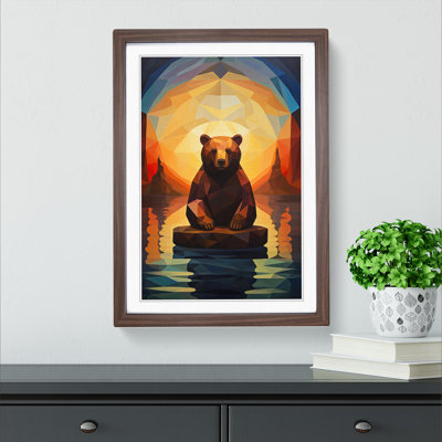 Bear Cubism - Framed Print
