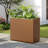 Galvanized Steel Metal Planter Box, Large Rectangular Planter Box with Drainage Holes, Modern Outdoor Planter Box for Indoor & Outdoor Use, Tall Plants, Flowers or Shrubs-1430869427-1430869437