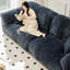 Canapé modulaire en chenille bleue-154096929-154096990