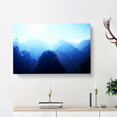 Sunset Over Machu Picchu In Peru In Abstract - Wrapped Canvas Print