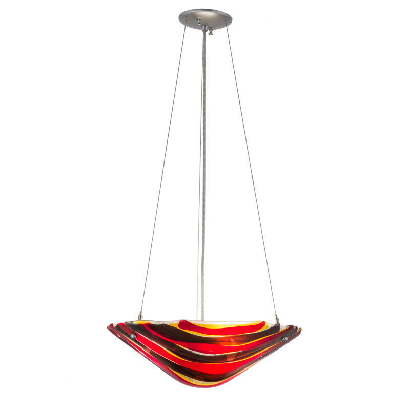 Luminaire suspendu unique et spectaculaire à 3 lumières