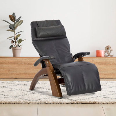 Human Touch Perfect Chair PC610 OmniMotion Classic Zero Gravity Recliner Comfort Upholstery Package Dark Walnut Base