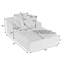 Chaise longue surdimensionnée, canapé rembourré moderne-1304195284