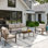 All-Weather Outdoor Sofa Set Patio Coversation Set For 5 Seating