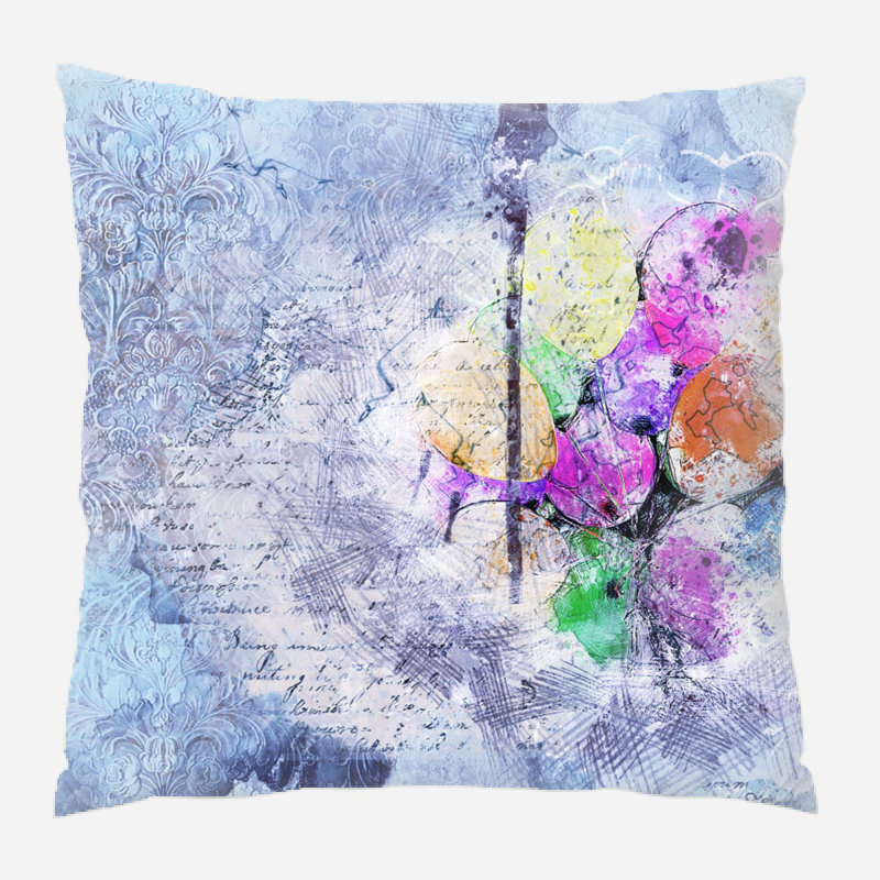Housse et insert de coussin carré Durdham, Microsuède, Intérieur 