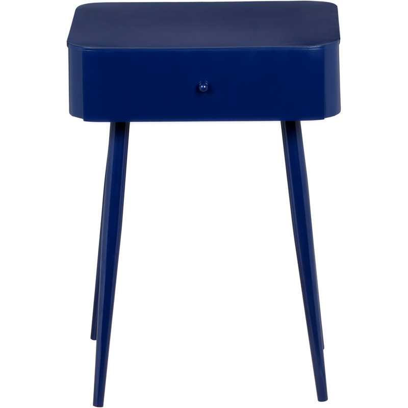 Rylan 1 - Drawer Iron Nightstand, Navy