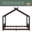 Lit de maison avec lattes de soutien, cadre de lit de maison en bois massif pour enfants, pas de sommier tapissier et structure d'ouverture-1190919691-1190919693