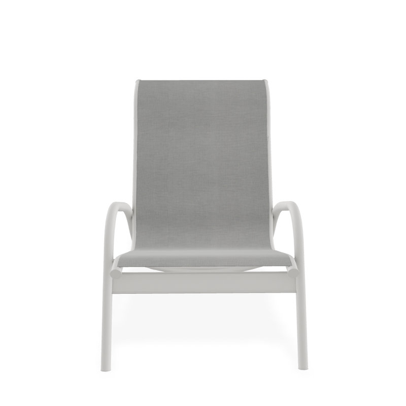 Gardenella Patio Chair, Alloy Sunbrella®, Snow