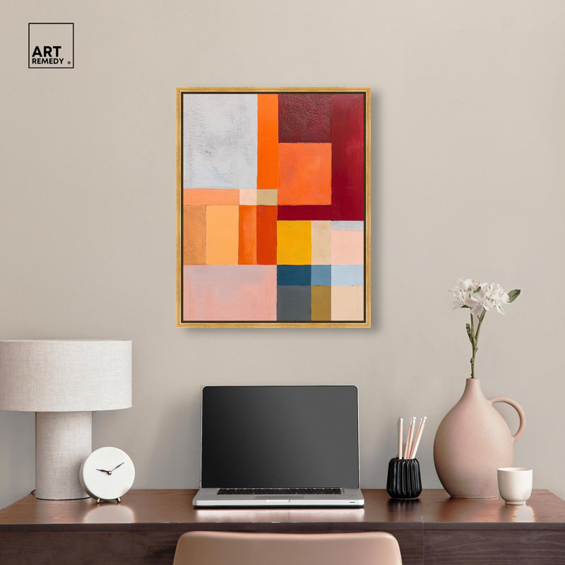 «Vibrant Repose II», impression murale sur toile par Art Remedy, cadre doré, 20 x 24, H 25 po x l 21 po, Encadrement doré