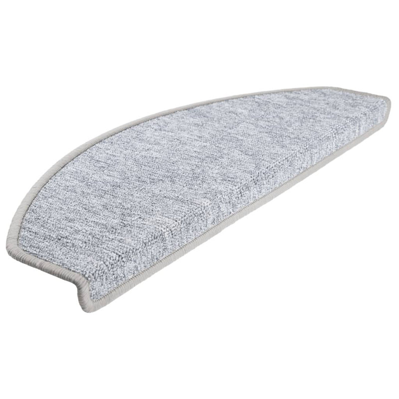 Gribbin Non-Slip Light Grey Stair Tread, 10, Runner 24cm x 65cm
