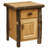 Fireside Lodge Hickory Log Enclosed End Table - Cognac-14233924