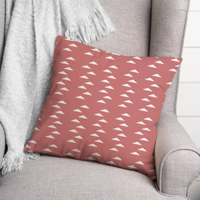 Housse de coussin d'extérieur carré à motif triangulaire 8