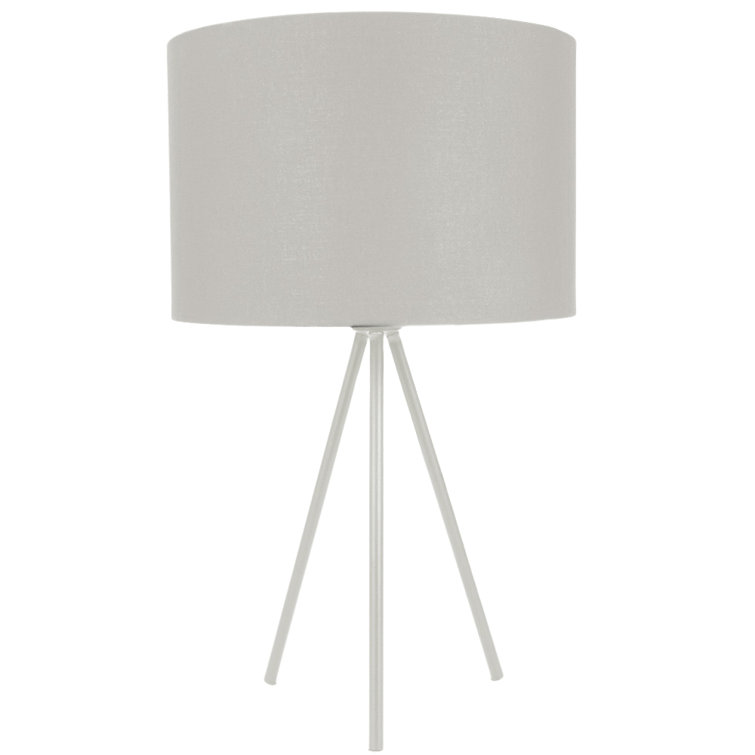 George Oliver Leatrice 50 Cm Grey Tripod Table Lamp | Wayfair.co.uk