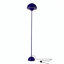 Lampe sur pied industrielle de style industriel avec abat-jour bleu et interrupteur au pied