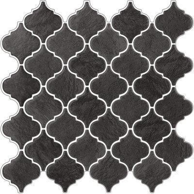 Dark Grey 10-Sheet Stick on Tiles