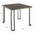 Montreal Solid Wood Top Metal Base Dining Table