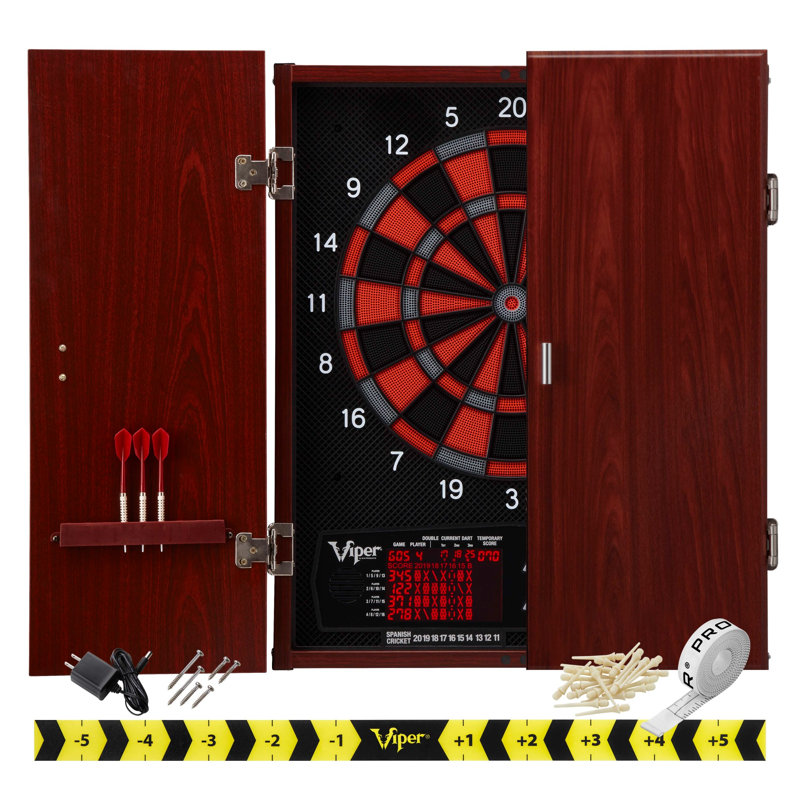 Viper Neptune Electronic Dartboard and Cabinet Set with Darts