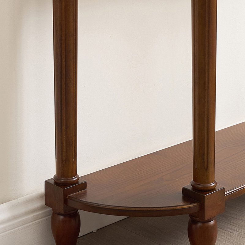 French style light luxury retro console table, Brown
