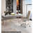 Luxury Sintered Stone Tabletop Office Desk with Metal Base-110942184