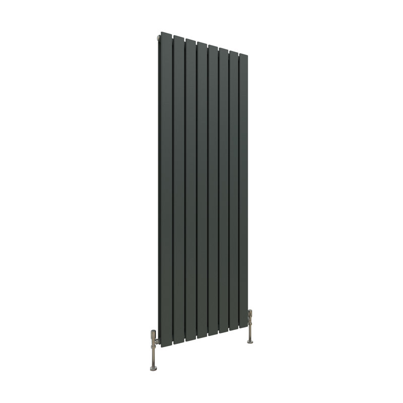Radiators Designer Radiator, 1600x544mm Double, Matt Grey