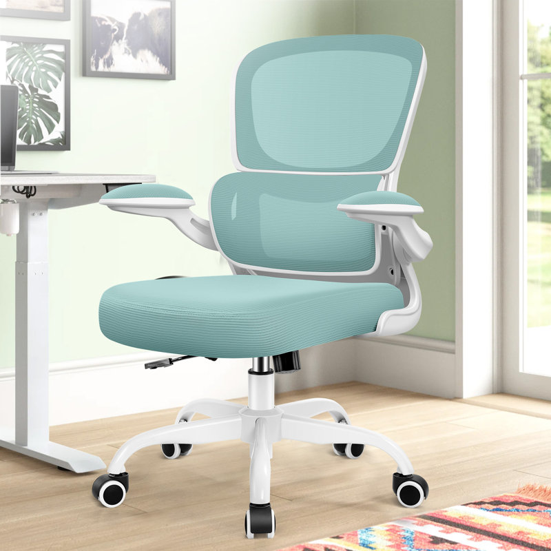Chaise de travail Dickens, Vert menthe, blanc