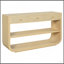Console moderne courbée avec 3 tiroirs à fermeture en douceur et 2 tablettes ouvertes, base en bois massif, table de vestibule pour vestibule de salon, naturel-785170868-785172040-785172041