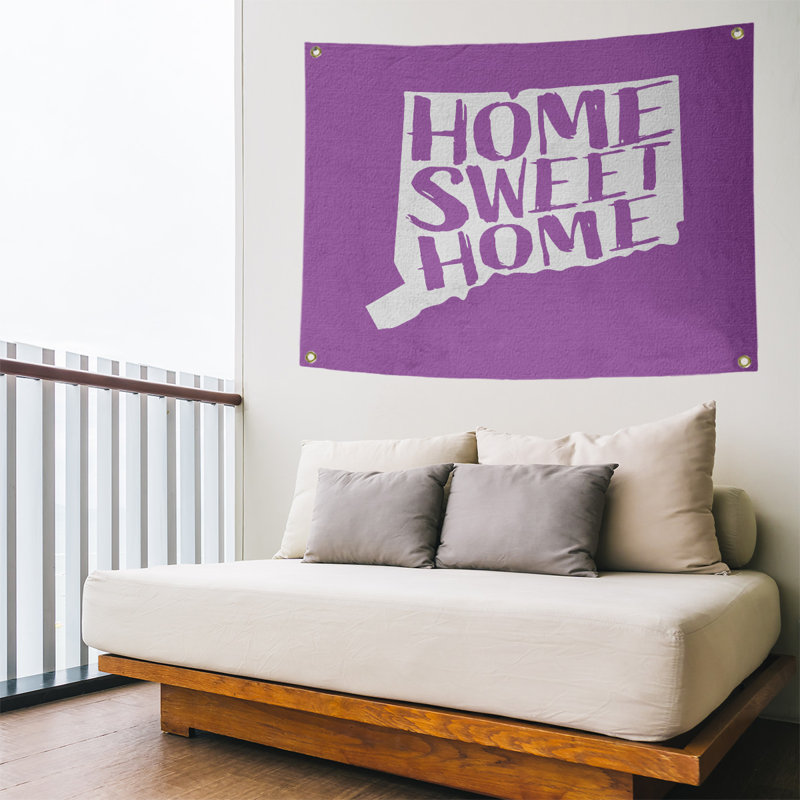 Tapisserie murale connecticut doux pour la maison, H 26 po x l 36 po, Violet