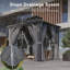 8 pi L 8 pi. D Pavillon de jardin avec double toit