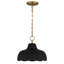 Luminaire suspendu noir mat 1 lumière Leanne-538191722-538191723
