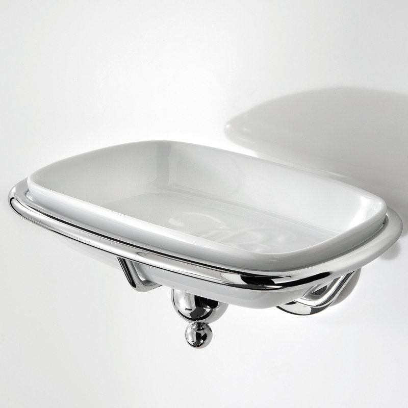 Venessia Soap Dish, Polished Chrome