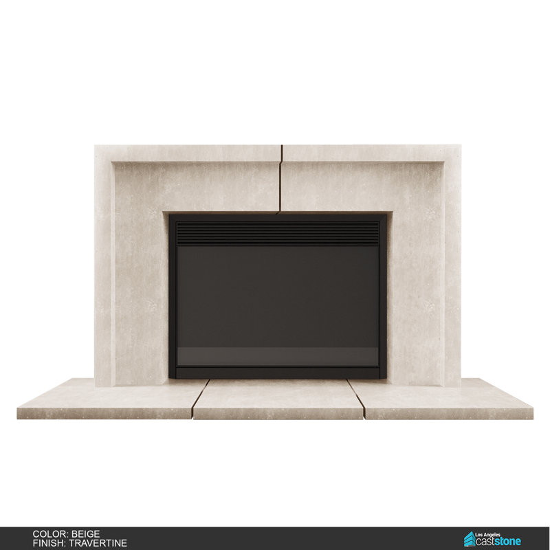 Sevana Fireplace Surround, Travertine Beige