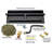 Heavy-Duty Vented Dual Row Gas Burner with Complete Fireplace Connection Kit - NG LP - Easy Install, Bonus Bag of Glowing Embers Included-101122353-101122354