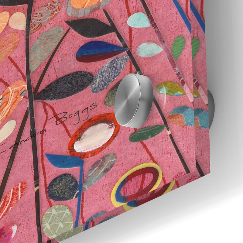 Art mural en verre «Patience» par Candra Boggs, H 48 po x l 16 po 