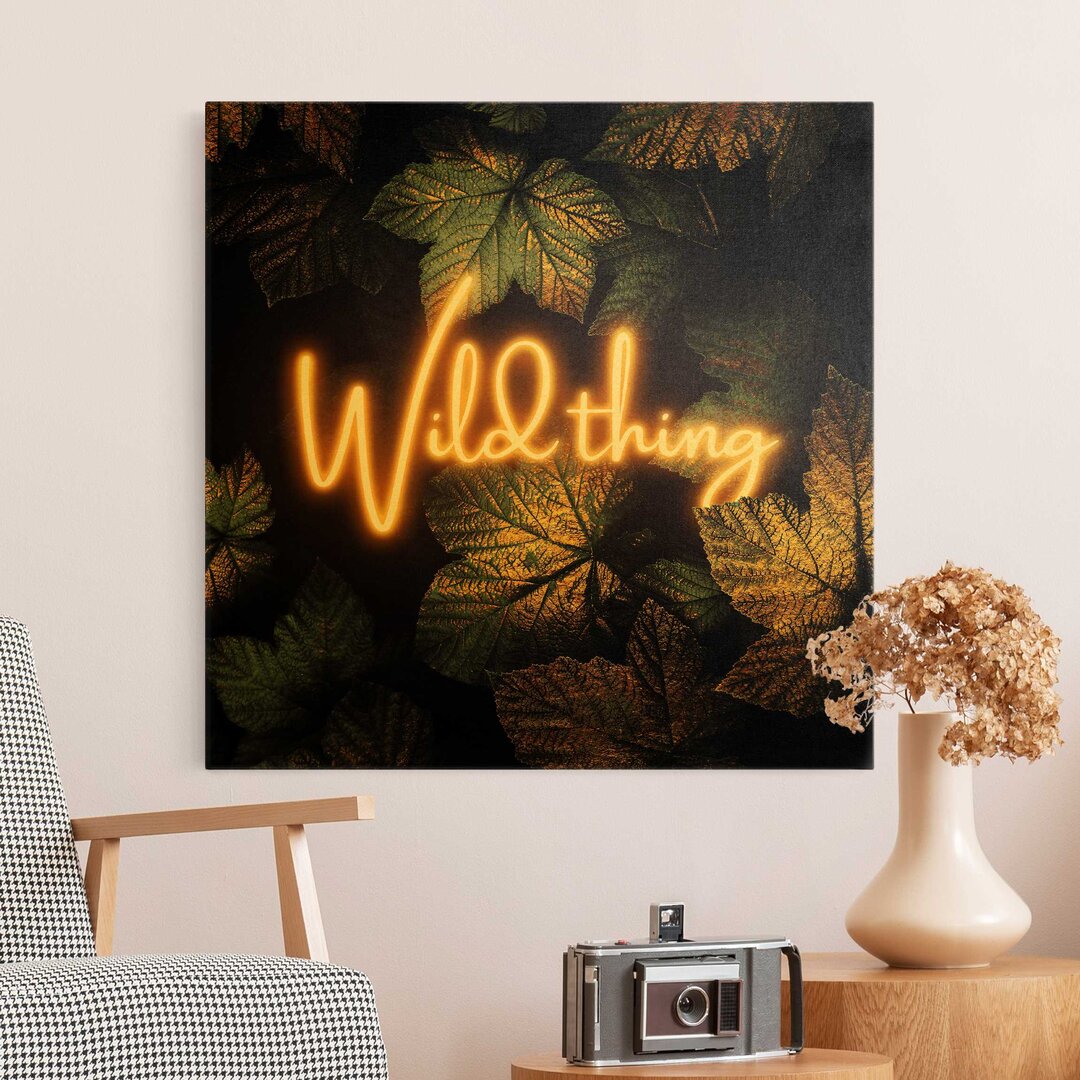 Leinwandbild Wild Thing Golden Leaves von Elisabeth Fredriksson