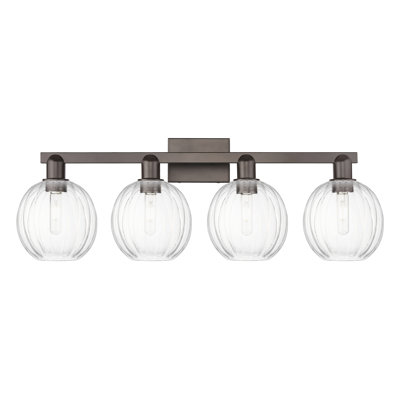 Eldon - Luminaire de salle de bain 4 lumières à abat-jour sphérique 36 po