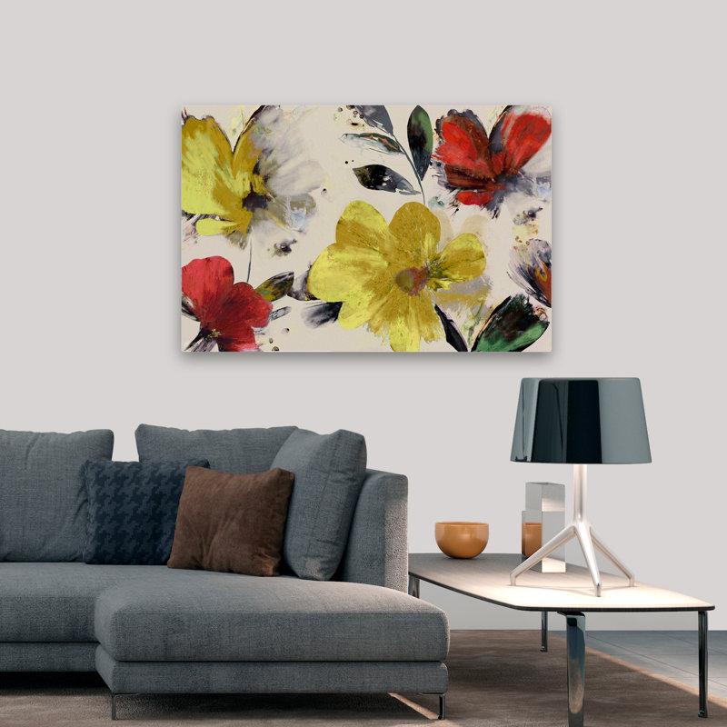 «Plants, Flowers, Sweet Blooms», art mural, H 32 po x l 48 po