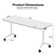 3 Pcs 63'' Flip-top Nesting Mobile Training Table