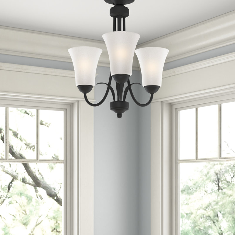 Lustre classique / traditionnel à 3 lumières Kistler, Noir