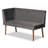 Frederickson Alvis Mid-Century Modern Emerald Green Velvet Upholstered And Walnut Brown Finished Wood 3-Piece Dining Nook Set-1873590379