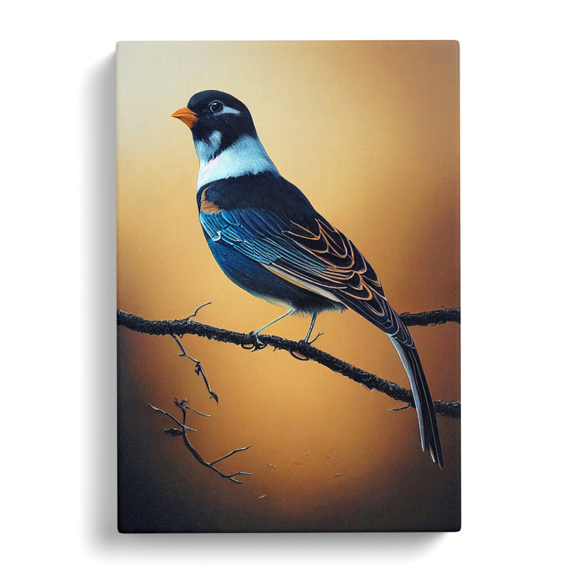 Painting Of A Bird - Wrapped Canvas Print, 50cm H x 35cm W x 3cm D