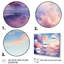 Mauve et rose couleur pastel - art mural ciel-2009014882-2009014883