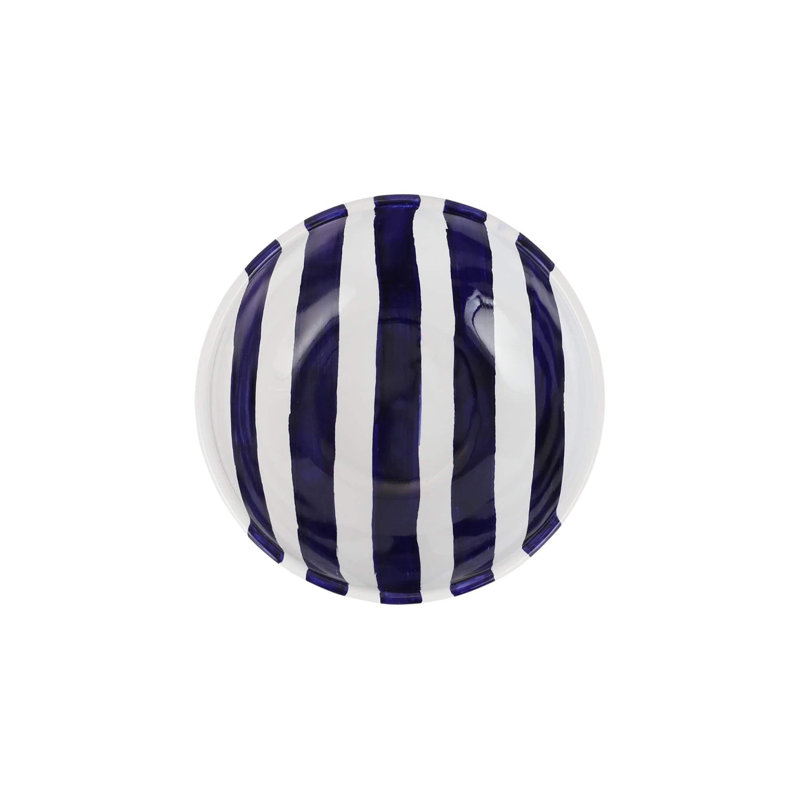 Bol à céréales AmalFitana, Blanc / cobalt